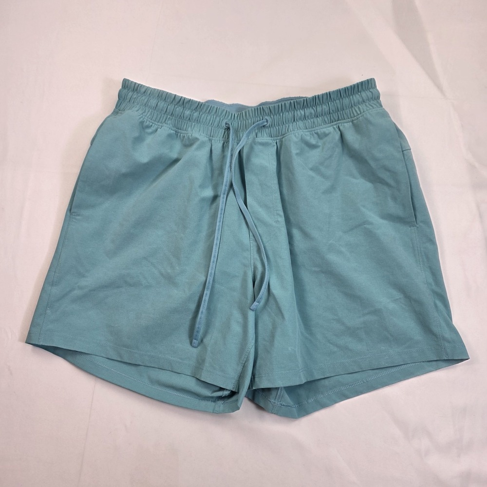 Lululemon Shorts Mens 32 Blue 5 Inseam Lined Elastic Waist Athletic Running Gym